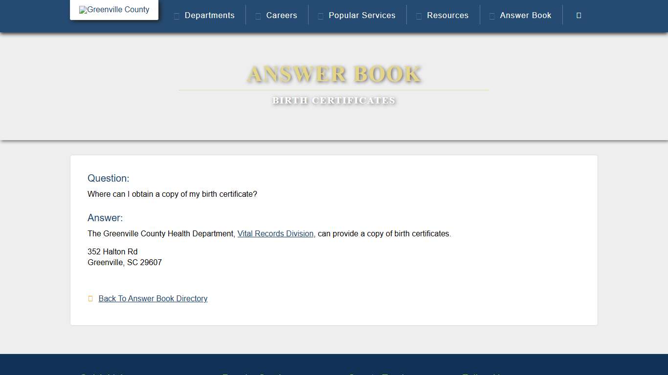 County of Greenville, SC