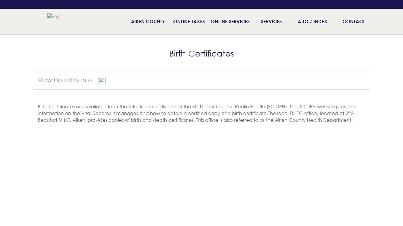 Birth Certificates