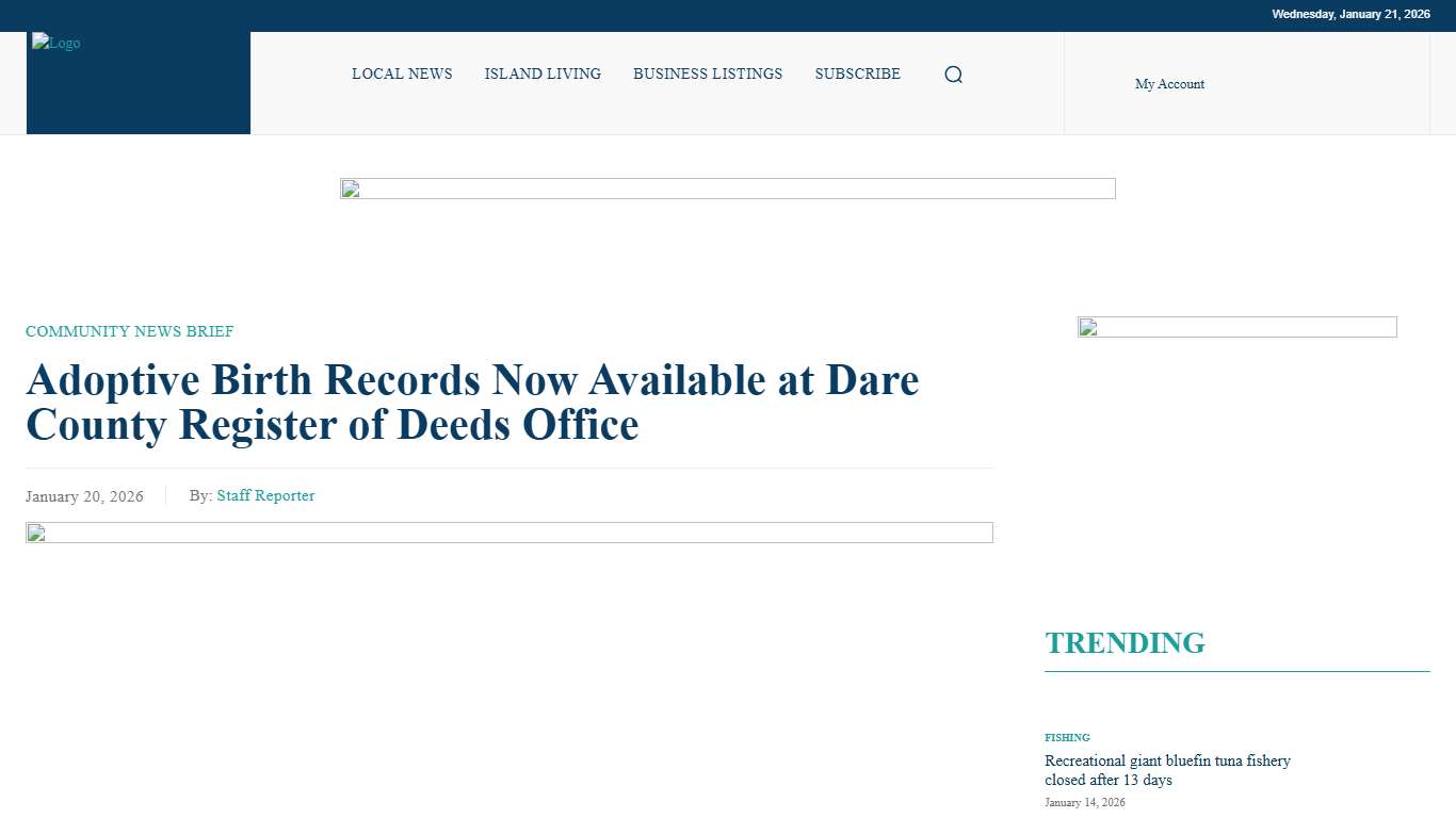 Adoptive Birth Records Now Available at Dare County Register of Deeds Office | Island Free Press